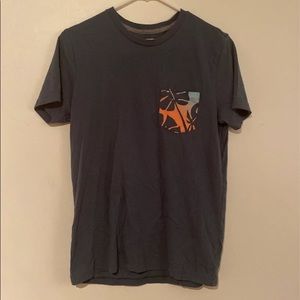 women’s blue floral loose shirt